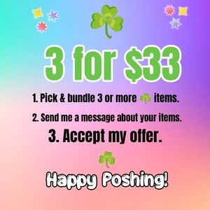 ☘️ 3 for $33 Shamrock Bundle Offer